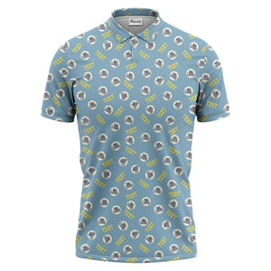 custom logo text polo shirt hawaiian shirt