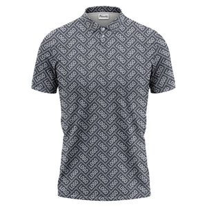 monogram logo polo shirt hawaiian shirt