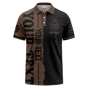 custom name & logo bold graphic personalized polo shirt
