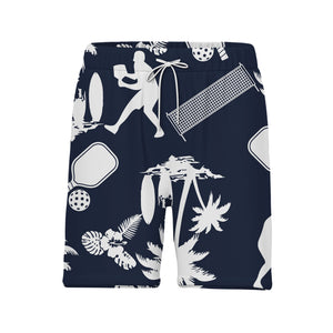 Pickleball Hawaiian Shirt - Surf Tropical Palm Trees Paddles & Beach Vibes