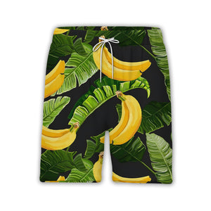 Watercolor Banana Bunch Hawaiian Shirt on Natural Off-White