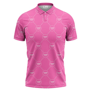 white circles custom logo placement polo shirt for corporate professionals