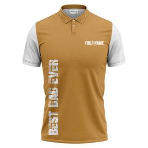 best bag ever vertical text black white modern graphic polo shirt for men