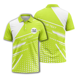hexagon grid diagonal stripe modern geometric polo shirt for men