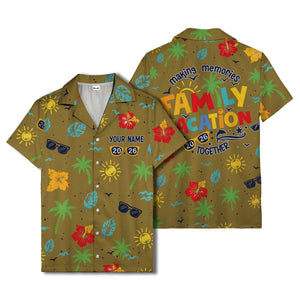 hibiscus palm sunglasses watercolor hawaiian shirt for men