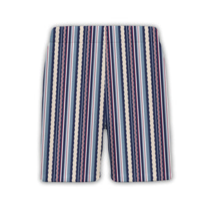 Nautical Vertical Stripe Hawaiian Shirt Preppy Classic Style