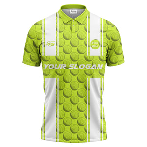 realistic golf balls black white vertical stripe polo shirt
