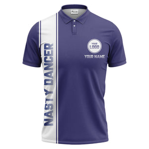 repeating logo & custom text illustration polo shirt for team sports