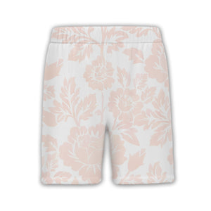 Save The Date Hawaiian Shirt with Damask Floral Pattern in Blush Pink