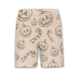 Sketched Grunge Jack-o-Lantern Hawaiian Shirt Vintage Halloween