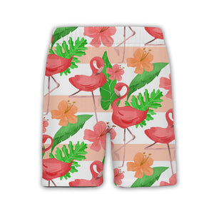 Sketchy Hearts Hawaiian Shirt with Scribbled Fill in Maroon and Pink