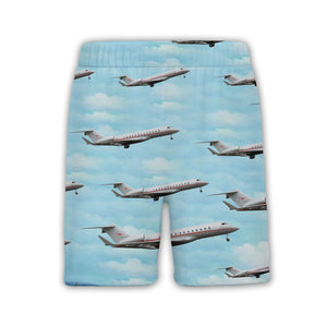 Vistajet Bombardier Global Inspired Stylis Hawaiian Shirt