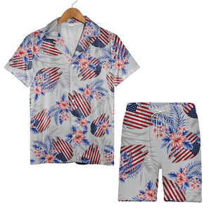 American Flag Aloha Beach Gift Hawaiian Shirt For Men And Women