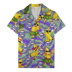 banana luau party cartoon bananas in sunglasses hawaiian shirt