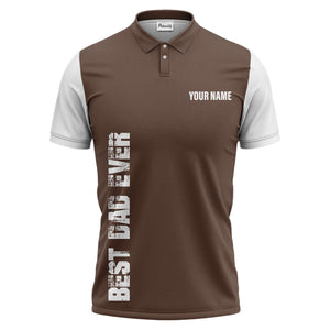 best bag ever vertical text black white modern graphic polo shirt for men