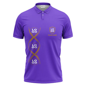 black gold infinity spiral shield team name graphic polo shirt for men