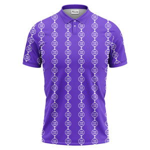 chain link customizable logos black white graphic polo shirt