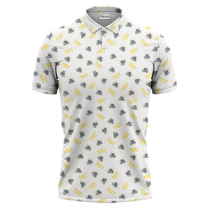 custom logo text polo shirt hawaiian shirt