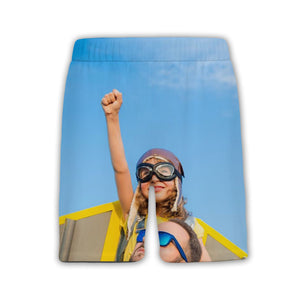 Father Daughter Aviator Adventure Hawaiian Shirt in Sky Blue