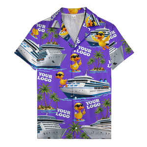 sunglasses ducks on cruise ships palm tree islands hawaiian shirt