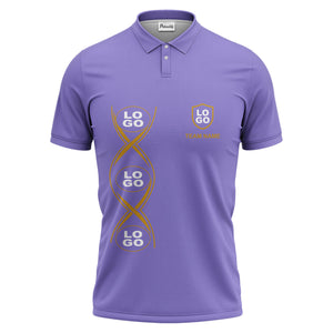 black gold infinity spiral shield team name graphic polo shirt for men