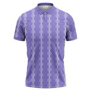 chain link customizable logos black white graphic polo shirt