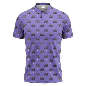 custom logo star polo shirt | custom color all-over graphic print