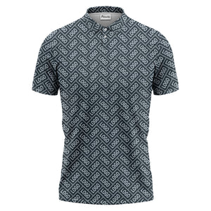 monogram logo polo shirt hawaiian shirt