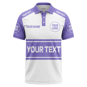 customizable logo & text sport jersey polo shirt for team gear