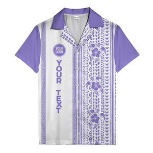 polynesian tribal turtles & hibiscus stripes black white hawaiian shirt