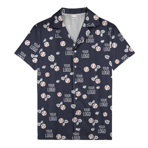 Baseballs Flying Through Tropical Leaves Polo Shirt For Men