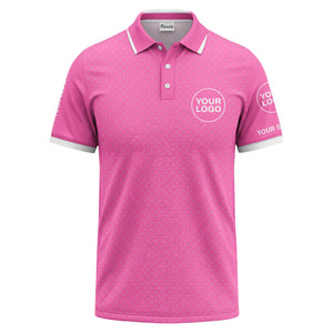 custom logo minimalist polka dot golf polo shirt