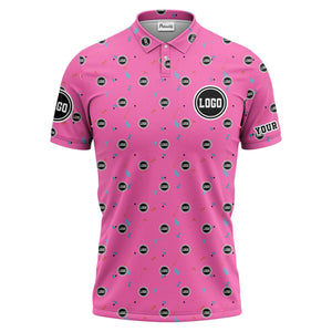 custom multi color golf sports custom logo polo shirt with team event tournament style hawaiian shirt
