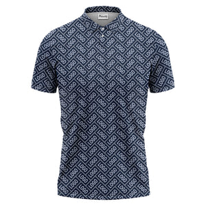 monogram logo polo shirt hawaiian shirt