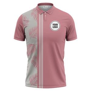 tropical palm leaves polo shirt hawaiian shirt