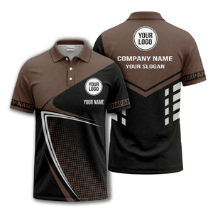 diagonal stripe dot geometric polo shirt for men