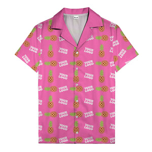 sunflower pineapple mosaic hawaiian shirt for men