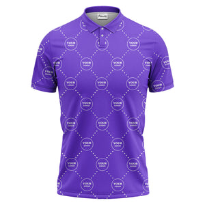 white circles custom logo placement polo shirt for corporate professionals