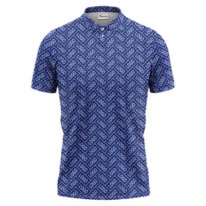 monogram logo polo shirt hawaiian shirt