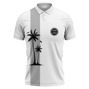 tropical palm tree polo shirt custom polo shirt