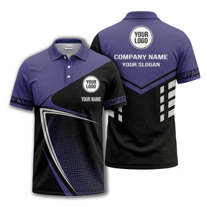 diagonal stripe dot geometric polo shirt for men