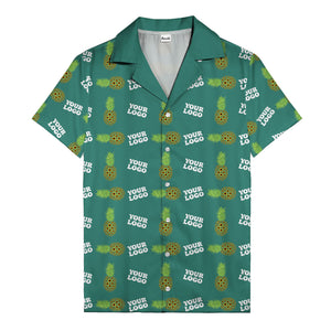 sunflower pineapple mosaic hawaiian shirt for men