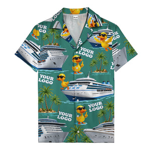 sunglasses ducks on cruise ships palm tree islands hawaiian shirt
