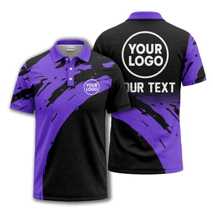 abstract paint splash polo shirt for modern golfers