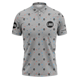 custom multi color golf sports custom logo polo shirt with team event tournament style hawaiian shirt