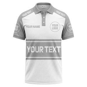 customizable logo & text sport jersey polo shirt for team gear