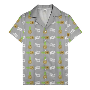 sunflower pineapple mosaic hawaiian shirt for men