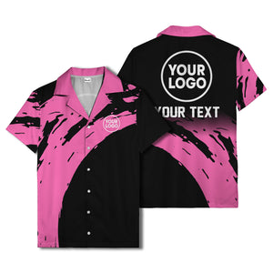 abstract paint splash modern art hawaiian shirt for men