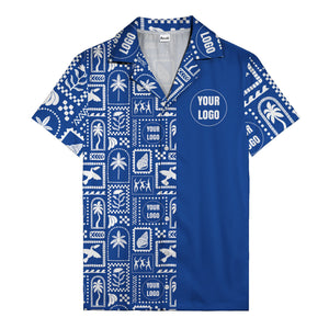 black palm trees & toucans graphic hawaiian shirt for men