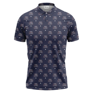 custom logo star polo shirt | custom color all-over graphic print